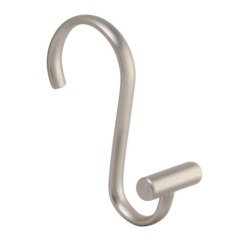 InterDesign iDesign 76752 Metal T-Bar Shower Curtain Hooks Rust Resistant Rings for Kid's, Guest, Master Bathroom, 1" x 1.75" x 2.75", Set of 12, Satin - Image 4