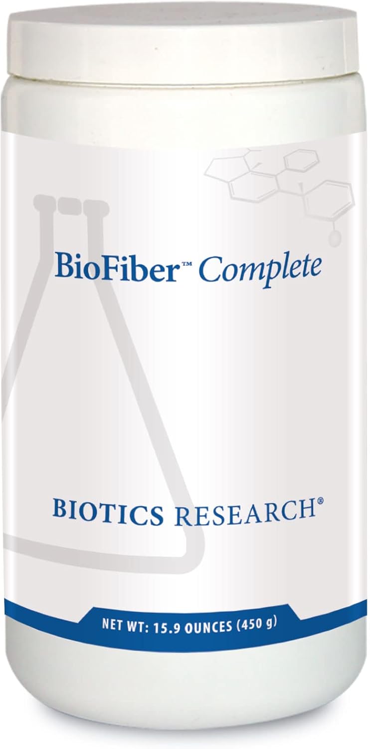 Biotics Research بيوتكس ريسيرش بايوفاير كومبليت 10 ألياف غذائية كاملة عضوية غير معدلة وراثيًا 5 جرام من الألياف لكل حصة مسحوق سهل الخلط دعم مسببات الأمعاء 159 أونصة - Image 1