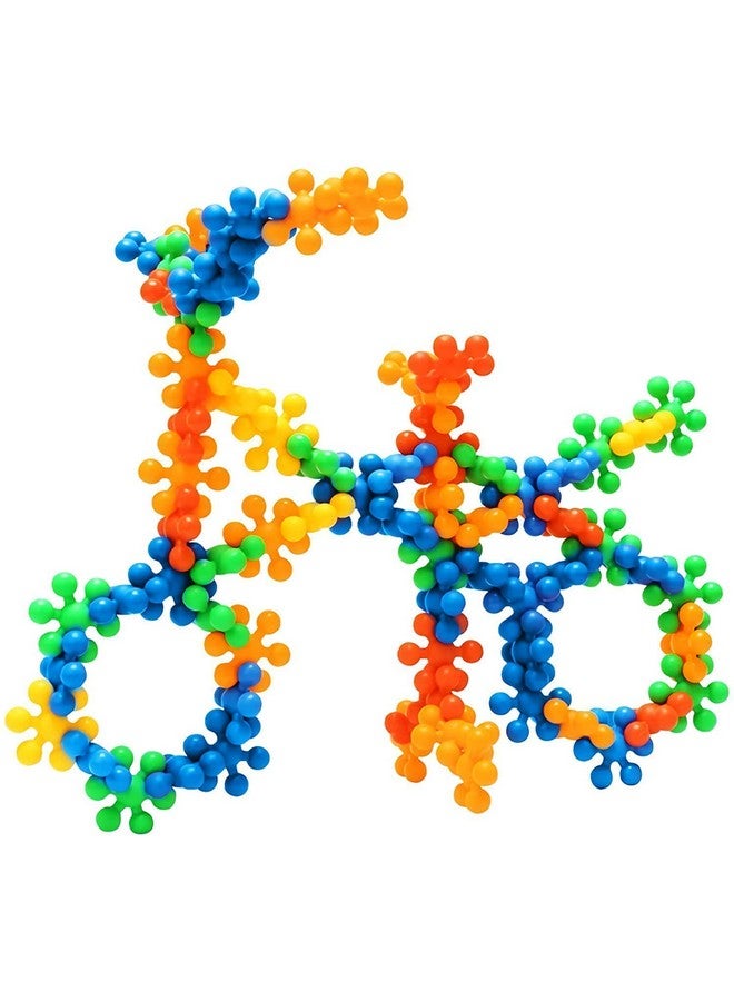 FERIO 100 Pcs Star Shaped, Star Block Interlocking Blocks Colorful Star Building Blocks Educational Construction Blocks for Kids STEM Toys (Multicolor, 100Pcs) for 3+ Year - Image 4