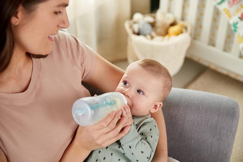 NUK زجاجة حليب نوك سموذ فلو برو المضادة للمغص للأطفال - Image 2