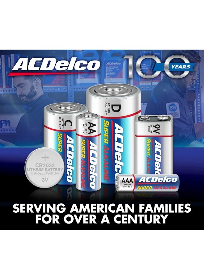 PowerMax ACDelco 100-Count AA Batteries, Maximum Power Super Alkaline Battery, 10-Year Shelf Life, Reclosable Packaging - Image 3