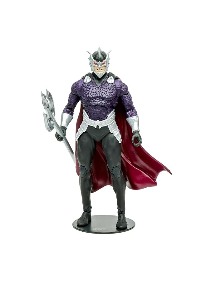 McFarlane Dc Ocean Master Action Figure Playset For Kids 7 Inches Dc Multiverse Figurine With Trident Display Stand & 22 Articulation Points Collectible Orm Figure From The New 52 – Multicolor - Image 4