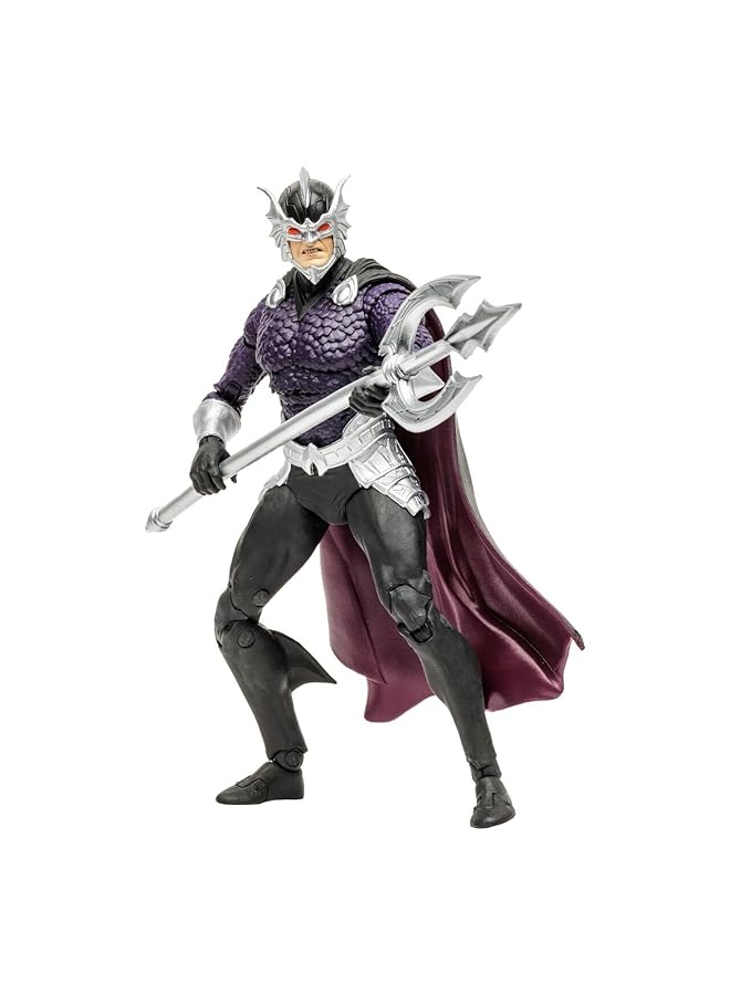 McFarlane Dc Ocean Master Action Figure Playset For Kids 7 Inches Dc Multiverse Figurine With Trident Display Stand & 22 Articulation Points Collectible Orm Figure From The New 52 – Multicolor - Image 1