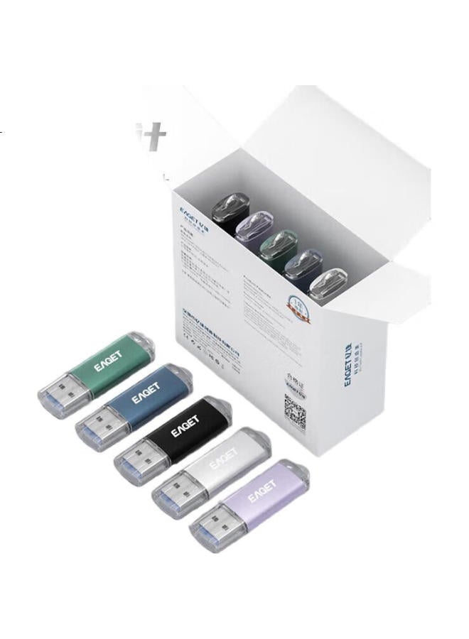 EAGET محرك فلاش Eaget 4Gb Usb2.0، محرك Usb صغير للمزايدة والعطاء، محمول، محرك Usb للسيارة، محرك فلاش عالمي للكمبيوتر، الهاتف، المكتب والدراسة، 5 قطع/علبة F2 - Image 3