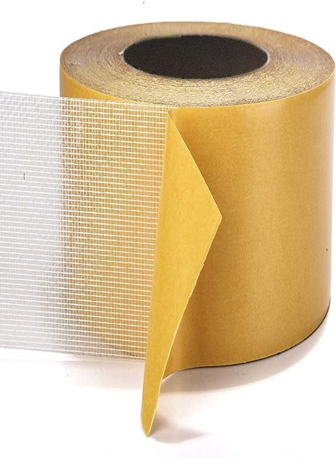 PRYFIL Yellow 3cm Width 20 meter Double Sided Cloth Tape High Adhesive Strength Mesh Double Sided Tape, Strong Tape, Double Sided Mounting Tape Used For Carpet Edge Banding - Image 1
