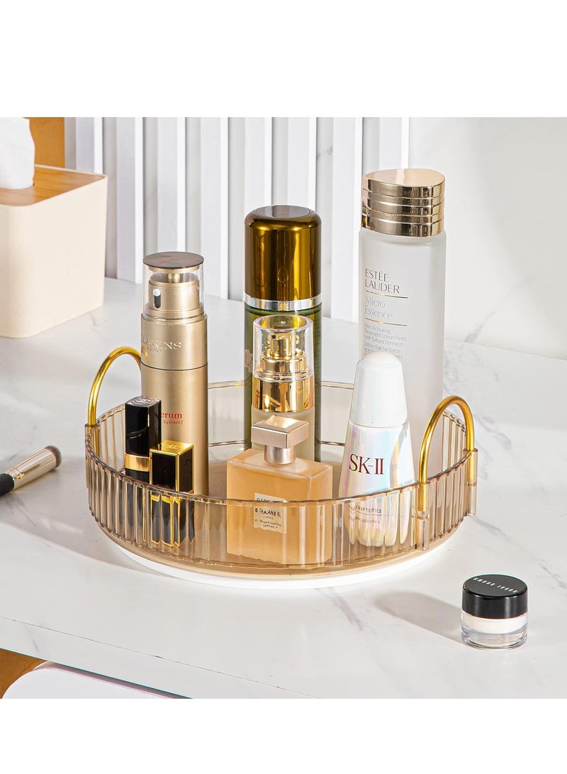 Sharpdo Rotating Makeup Organizer for Vanity, High-Capacity Skincare Clear Make Up Storage Perfume Organizers Cosmetic Dresser Organizer Countertop 360 Spinning - Image 5