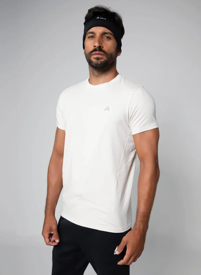 Aora  Aora Men's Basic Training T-shirt – Lightweight Cotton, Sweat-Wicking, Regular Fit – Black for Men | Best Price UAE