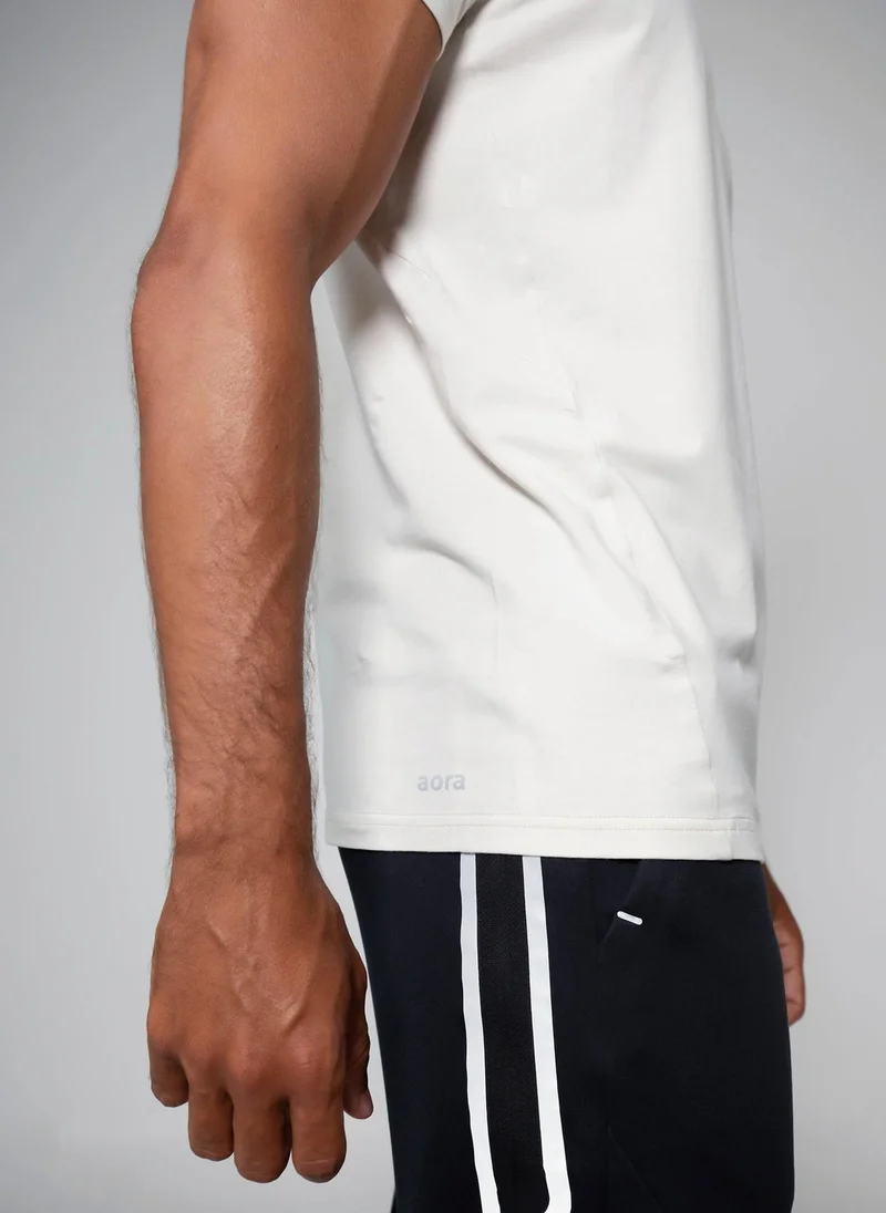 Aora  Aora Men's Basic Training T-shirt – Lightweight Cotton, Sweat-Wicking, Regular Fit – Black for Men | Best Price UAE