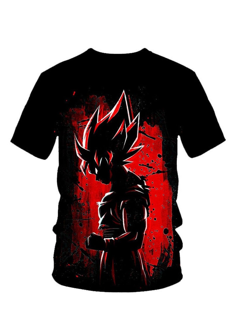 Anime Dragon Ball 3D digital printing personalized breathable T-shirt