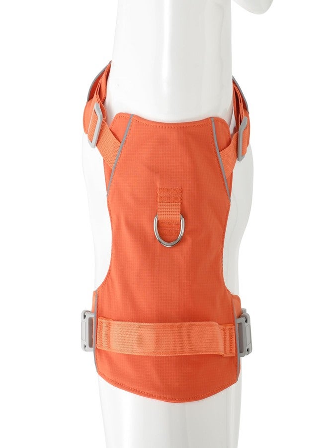 Mile High Life No Pull Dog Harness with Reflective Stripe, Adjustable Easy Get on Lightweight Harness for Small Medium Large Dogs Walking Running Training (Orange, M Chest 18"-25") - Image 2