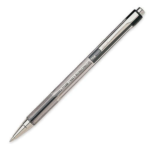 Pilot : Better Retractable Ballpoint Pen, Black Ink, Fine 0.70 mm -:- Sold as 2 Packs of - 12 - / - Total of 24 Each - Image 2