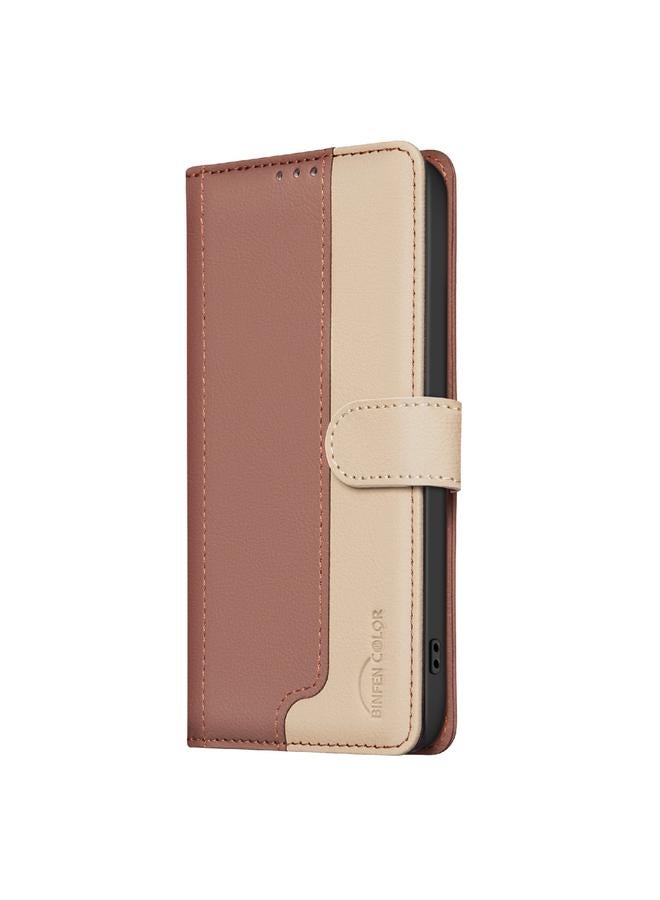 S-TOP Case For Redmi Note 14 Pro 5G / Note 14 Pro+ 5G Color Matching RFID Anti-theft Leather Phone Case - Image 2