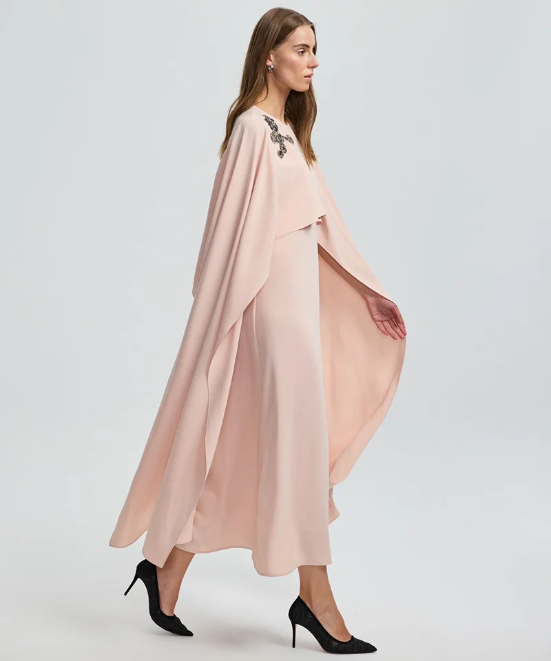ابيكول Cape-Effect Layered Dress