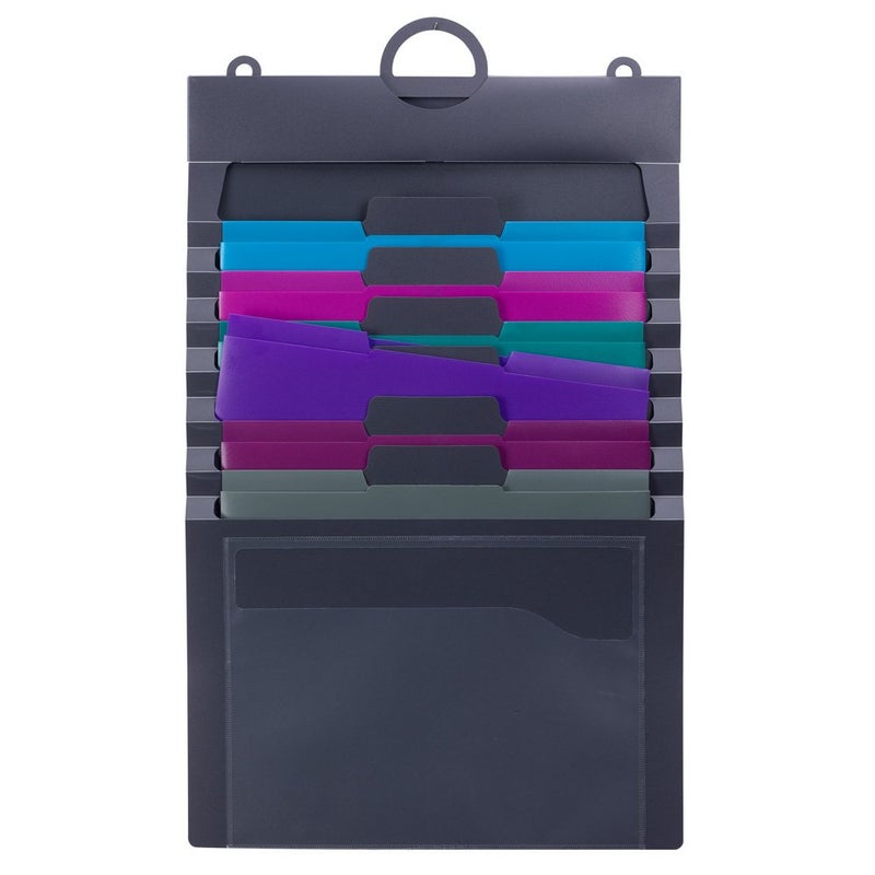 SMEAD Cascading Wall Organizer Gen 2 6 Pockets Letter Size GrayJewel Pockets 92063