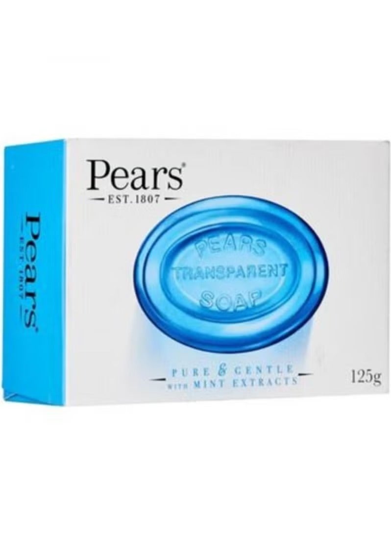 بيرز صابون الشفاف نقي ولطيف بخلاصة النعناع 125 جرام