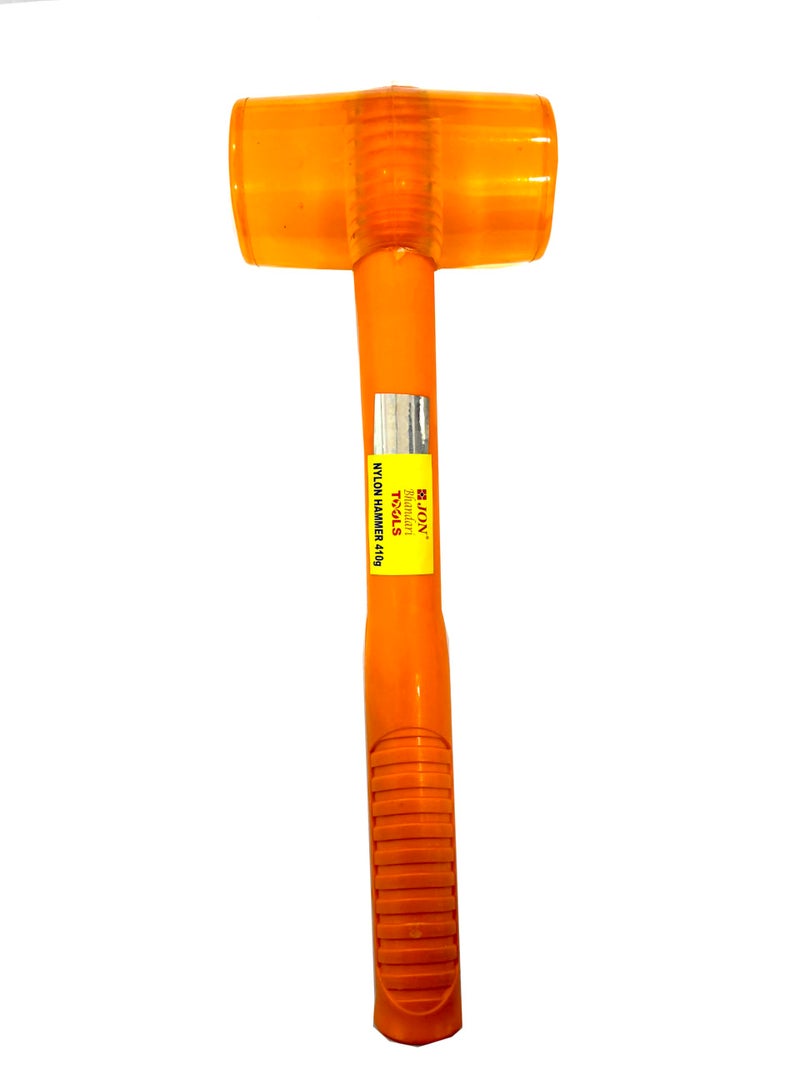 Jon Bhandari Tools 410g Nylon Hammer – Non-Marring Soft Face Hammer with 50mm Head for Automotive, Woodworking, Metal Assembly & DIY – Durable, Shock Resistant, High-Visibility Design - Image 4