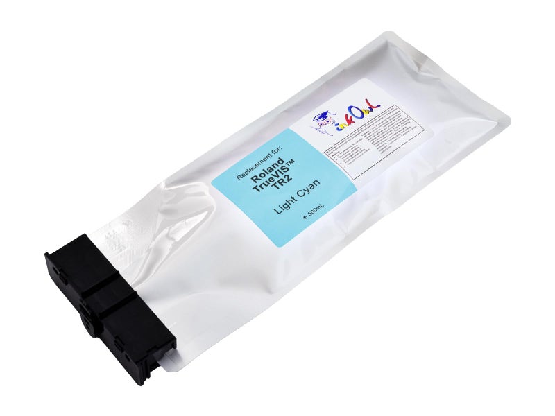InkOwl Compatible Ink Cartridge Replacement for Roland TrueVIS TR2 Printers TR2-LC (500mL, Light Cyan) for VG-540, VG-640, VG2-540, VG2-640, VG3-540, VG3-640 - Image 2
