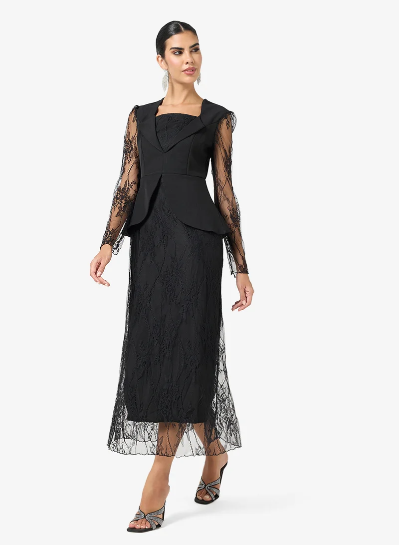 Lace Mock Top Dress
