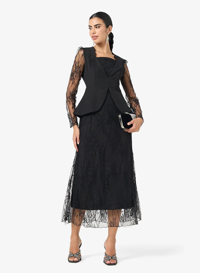 Khizana  Lace Mock Top Dress for Women | Best Price UAE