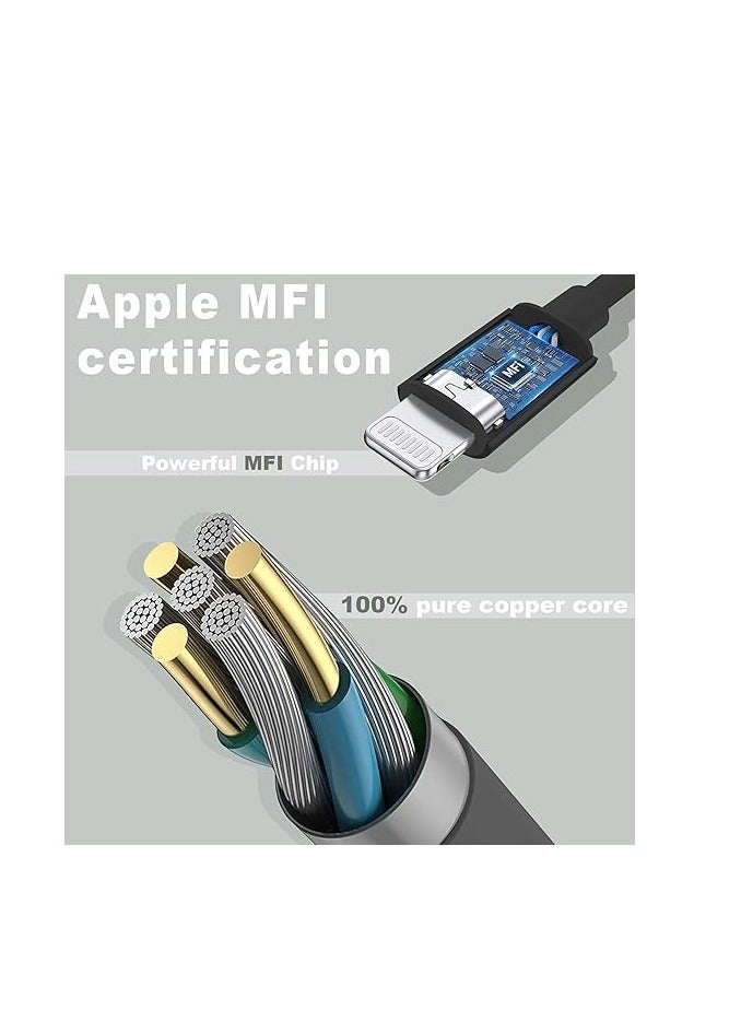 X-SCOOT Aux Cord for iPhone, Lightning to 3.5mm Aux Cable for Car Compatible for iPhone 14 13 12 11 Pro Max XS XR X 8 7 6 iPad iPod to Car Home Stereo Speaker Headphone  - Image 4
