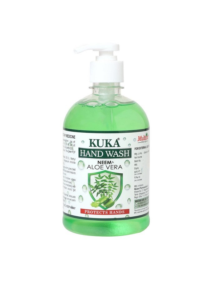 Multani Hand Wash | Neem & Aloe Vera Ayurvedic Handwash | Protects Hands from Germs | 500 Ml - Image 1