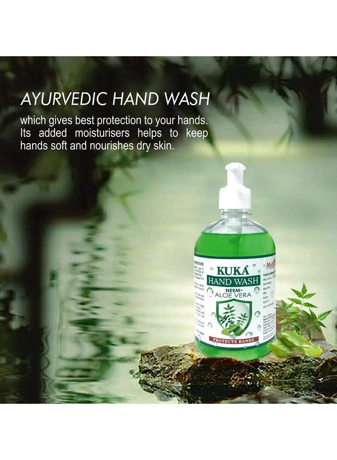 Multani Hand Wash | Neem & Aloe Vera Ayurvedic Handwash | Protects Hands from Germs | 500 Ml - Image 4