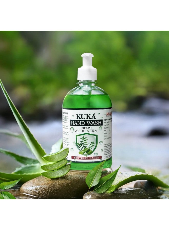 Multani Hand Wash | Neem & Aloe Vera Ayurvedic Handwash | Protects Hands from Germs | 500 Ml - Image 2