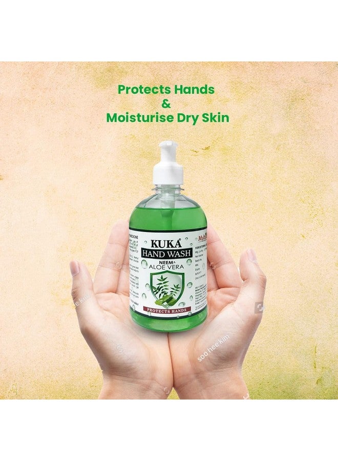 Multani Hand Wash | Neem & Aloe Vera Ayurvedic Handwash | Protects Hands from Germs | 500 Ml - Image 3