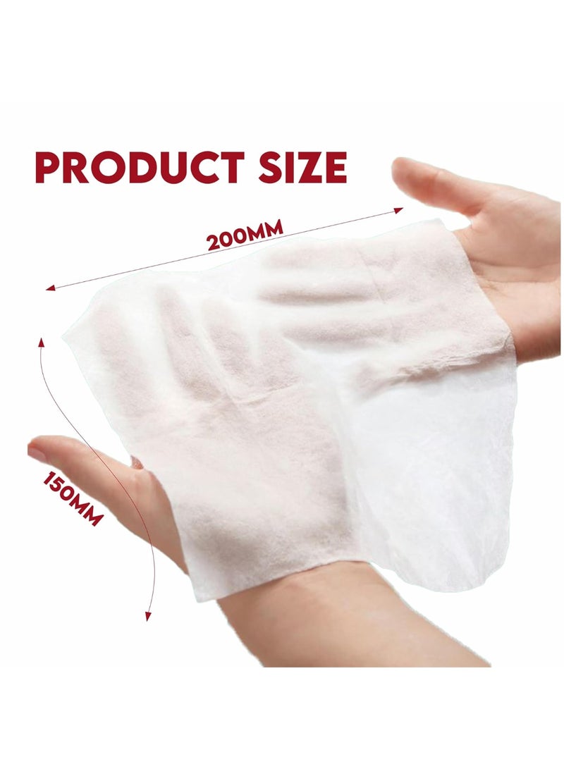 Claret Refreshing and Cleansing Wet Wipes (Pack Of 200) for Women Men Daily Use | Wet Tissue For Face Cleaning | Face Wipes For Travelling | PH Balanced - Image 2