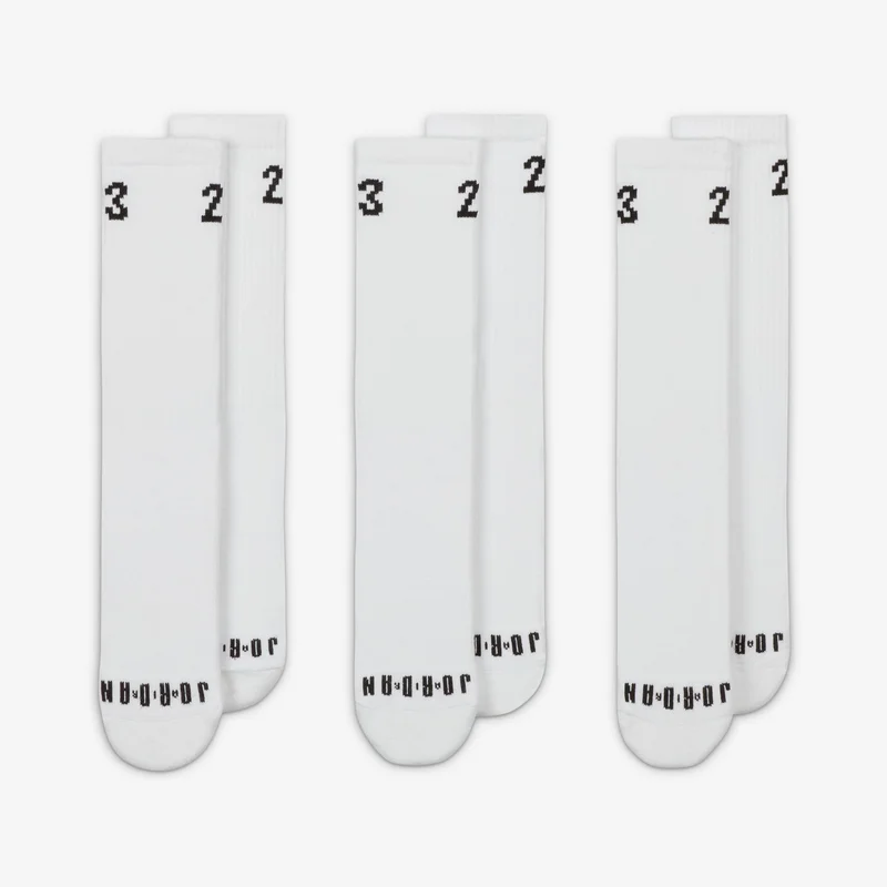 جوردن ايسنشال جوارب كرو (3 أزواج)