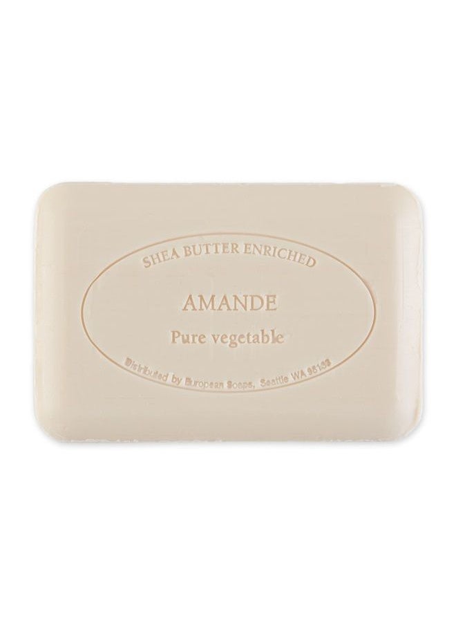 Pre De Provence - Artisanal Soap Bar, Enriched with Organic Shea Butter, Natural French Skincare, Quad Milled for Rich Smooth Lather, Amande, 8.8 Ounce - Image 1