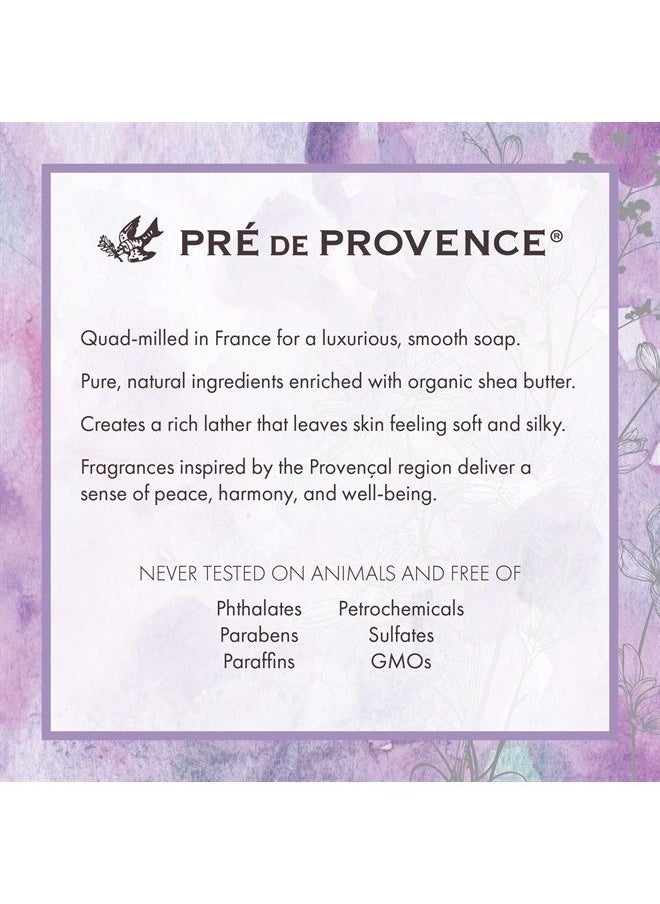 Pre De Provence - Artisanal Soap Bar, Enriched with Organic Shea Butter, Natural French Skincare, Quad Milled for Rich Smooth Lather, Amande, 8.8 Ounce - Image 1