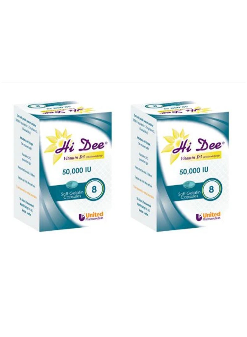HI DEE 50000IU CAPSULES 2PACK