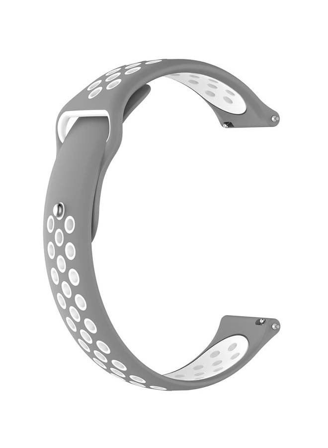 general Sport Replacement  Band For 20mm Watches Grey/White - Image 1