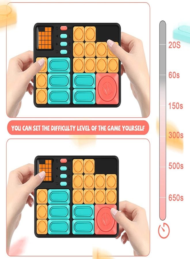 Super Slide Brain Games Puzzle Games, 500+ Levelled UP Challenges Brain Teaser Puzzles, Parent-Child Interactive Game Travel Fidget Toys, STEM Learning Games, Brain Teaser Puzzles Fun for All Ages
