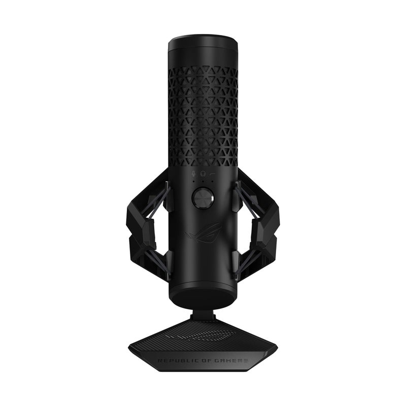 ASUS ROG Carnyx USB Gaming Microphone (25mm Condenser Capsule, 192kHz/24-bit, Cardioid, high-Pass Filter, Built-in pop Filter, Metal Shock Mount, one-Touch Mute, USB, Aura Sync RGB)- Black - Image 5