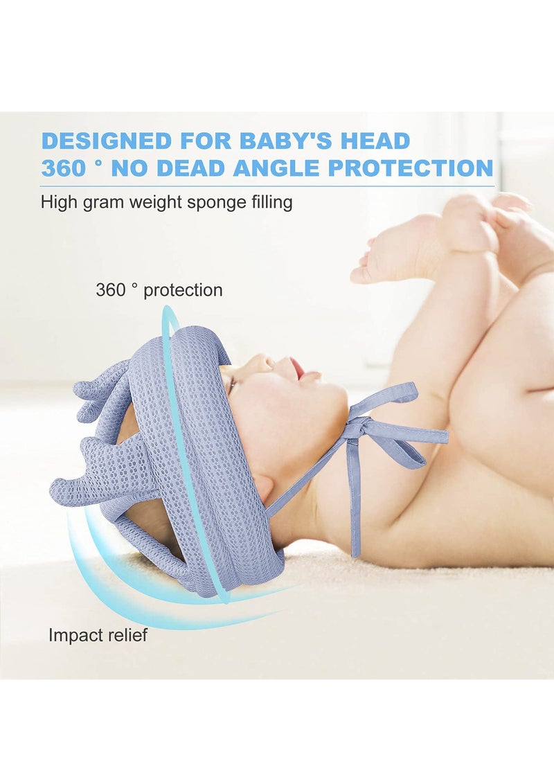 MIXDE Baby Head Protector Cushion Pillow Toddler Breathable Safety Protect Hat With 2 Knee Pads for Crawling and Walking  - Image 4