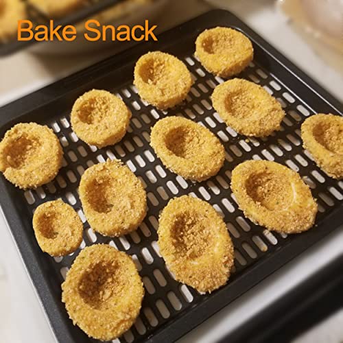 Croask Cooking Tray for Instant Vortex Plus 10 Quart Air Fryer,3 Pcs Replacement Parts for Innsky 10.6 Qt Oven,Nonstic Cooking Rack,Air Fryer Replacement Parts and Accessories - Image 5