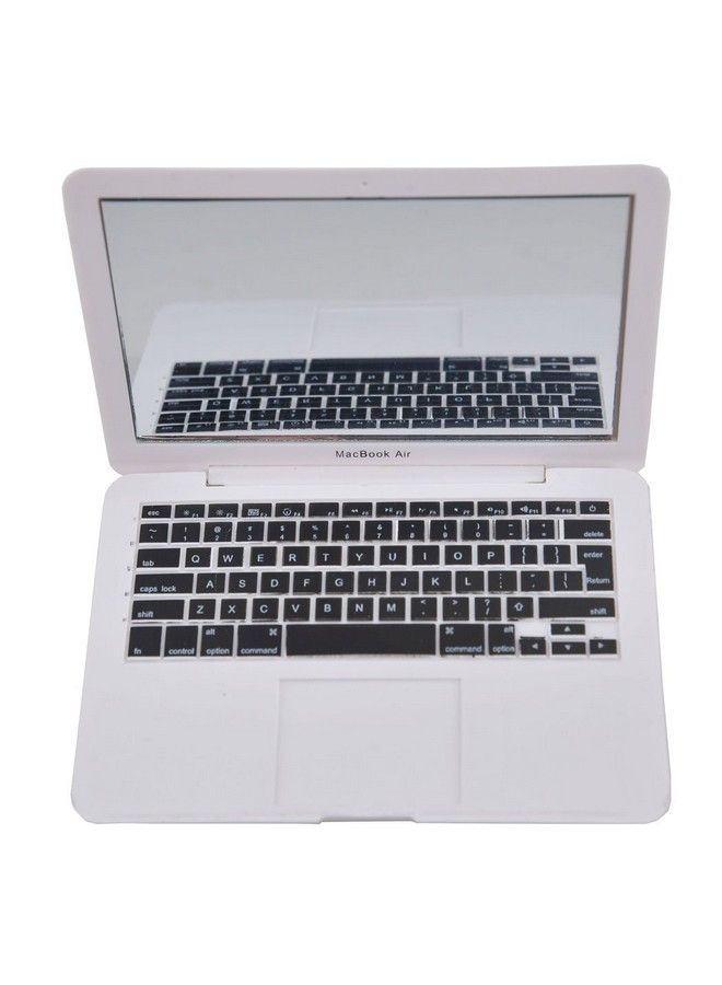 ebuddy Mini Dollhouse Toy Cat Laptop Tiny Fake Computer Mirror For Cat (White) - Image 3