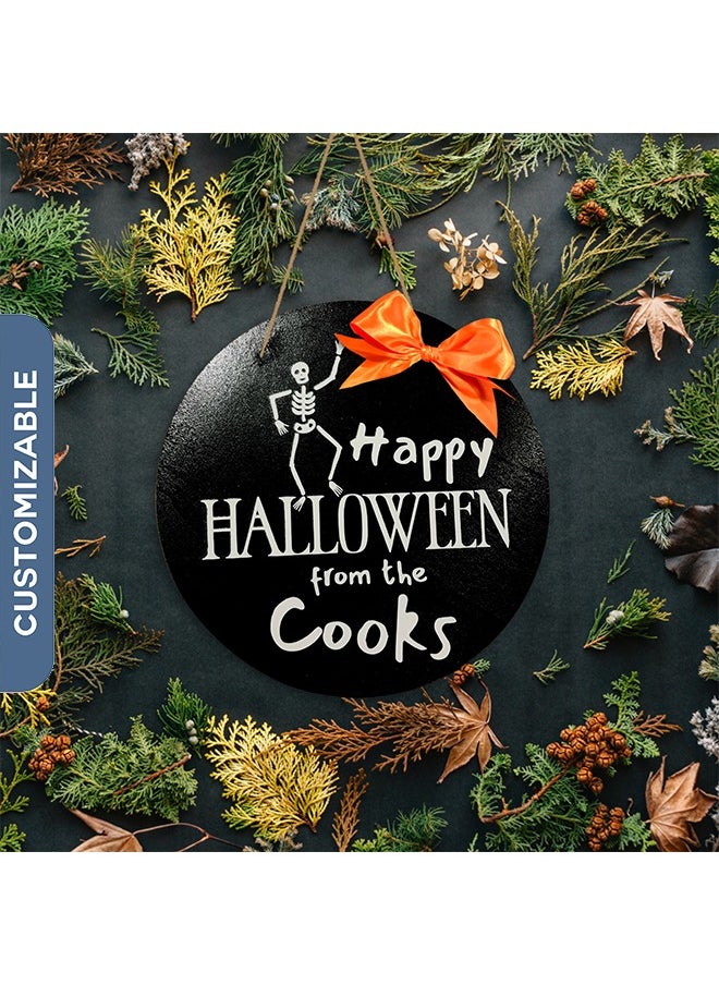 Share the Love Personalised Happy Halloween Door Sign 
