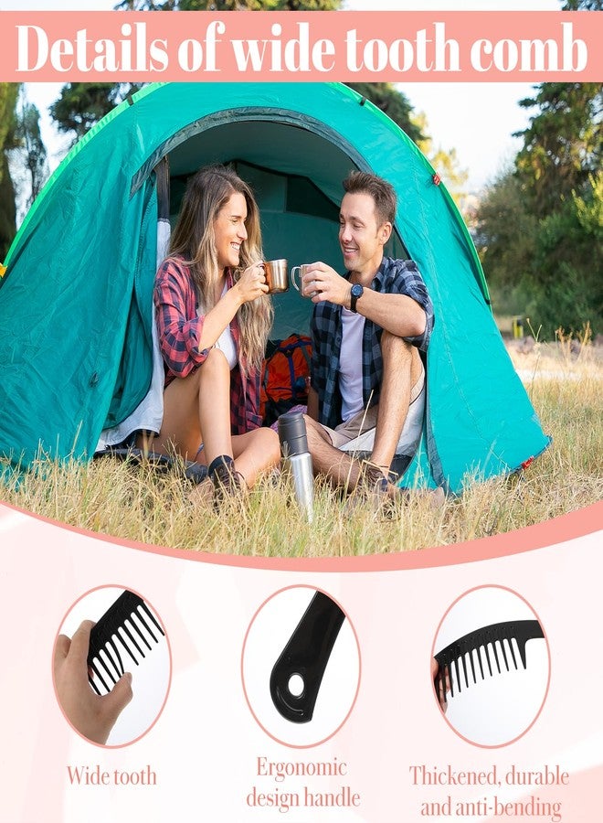 JOUTYFOR 60 Pcs Black Combs in Bulk 9.44 x 2.36 Inches Wide Tooth Combs Disposable Detangling Large Salon Hair Paddle Brush Detangler for Men Women, Black - Image 3