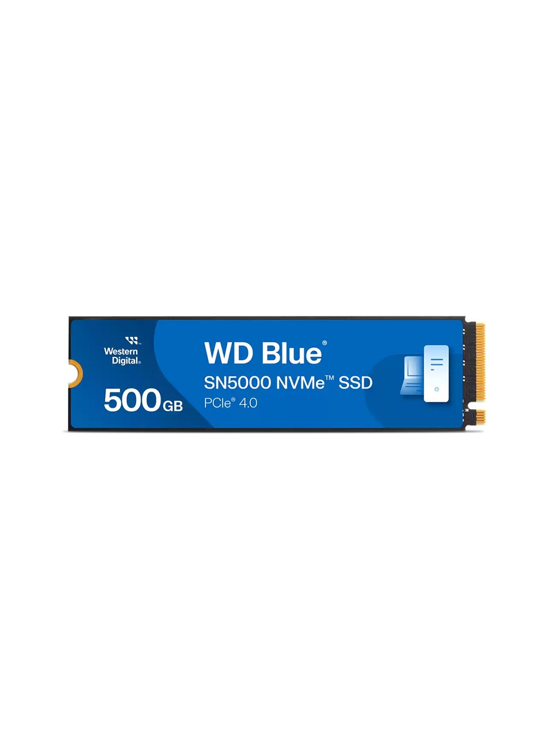 WD Blue SN5000 500GB NVMe SSD, PCIe Gen4 x4 M.2 2280, Up to 5000MB/s Read, 4000MB/s Write, 770K IOPS, DRAM-less HMB, 300TBW Endurance, Internal Solid State Drive for Gaming, Content Creation, Laptops & Desktops | WDS500G4B0E 500 GB