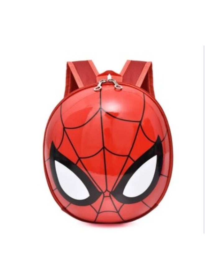zoba 3D Spiderman head print nursery bag with large main zipper, padded back, padded arm and metal zipper. - Image 2
