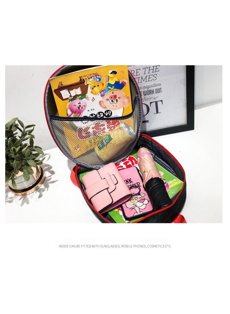zoba 3D Spiderman head print nursery bag with large main zipper, padded back, padded arm and metal zipper. - Image 3