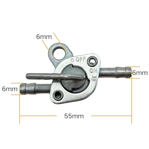 YGQ 3/16" Inline Gas Fuel Petcock Shut Off Valve On-Off Switch for 50 70cc 110cc 125 cc Baja Tao Tao Coolster Super Pocket Dirt Mini Bike Go Kart ATV Motorcycle - Image 2