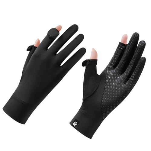 GREUS Thin Ice Silk Sun Gloves for Women UV Protection Driving Cycling Gloves UPF 50+ Touchscreen Breathable Anti-Slip Lightweight Summer Outdoor - Image 1