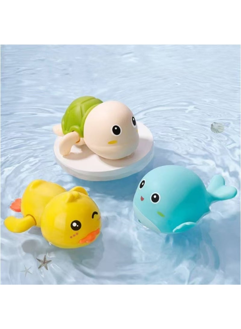 لعبة حمام، لعبة حوض استحمام وحوض سباحة على شكل حيوان لطيف، ألعاب حمام للأطفال الصغار من عمر 1 إلى 3 سنوات، مجموعة ألعاب حمام مائي للأولاد والبنات، عبوة من 4 قطع - Image 2