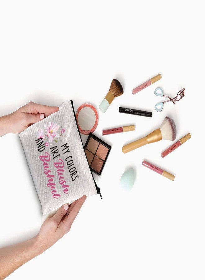 XYANFA My Colors Are 80s Inspired Movie Makeup Bag Movie Lover Fans Zipper Pouch(Bashful) - Image 4