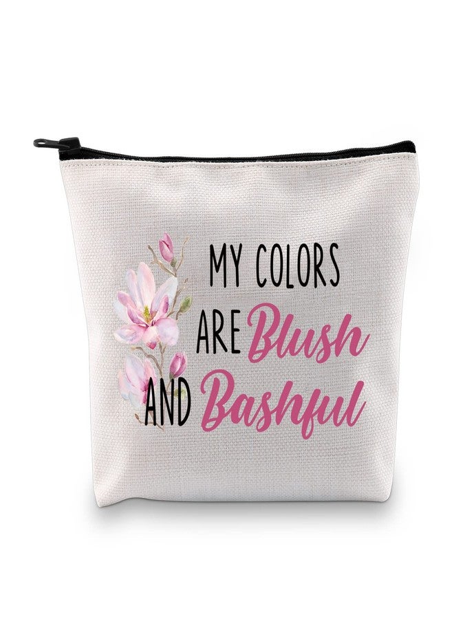 XYANFA My Colors Are 80s Inspired Movie Makeup Bag Movie Lover Fans Zipper Pouch(Bashful) - Image 1
