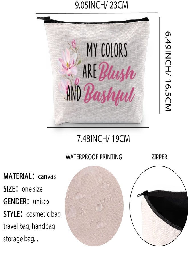 XYANFA My Colors Are 80s Inspired Movie Makeup Bag Movie Lover Fans Zipper Pouch(Bashful) - Image 3